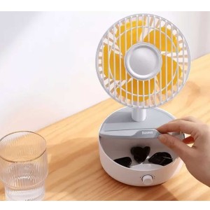 پنکه و شارژر وایرلس باسئوس مدل WXYZ-B01 10W